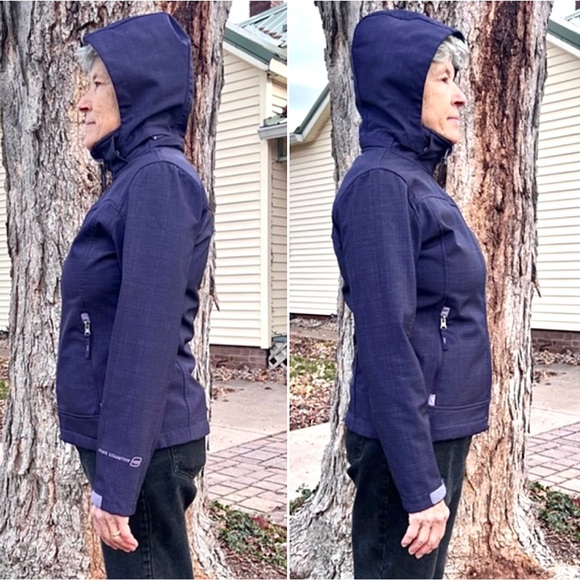 Free Country Purple Hooded Fleece Lined Jacket SZ S! EUC! - Picture 7 of 16